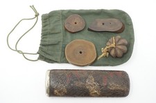 Netsuke Holz Sagemono x4 plus