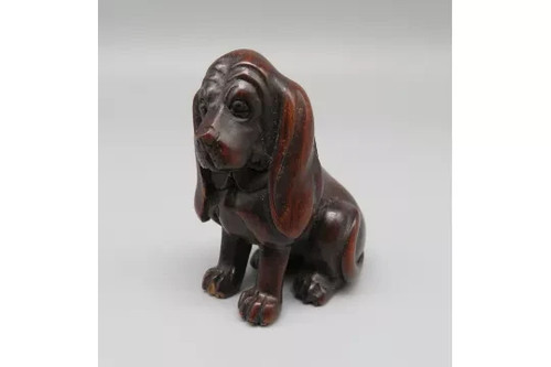 Feines antikes netsuke hund - antikes,