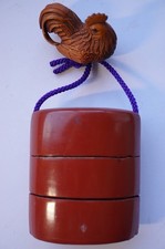 Inro 3teilig Sagemono Holz